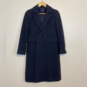 Lands’ End Wool & Cashmere Blend Peacoat Navy Size 4P (Petite)
